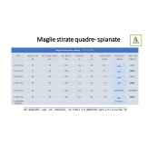 Maglie stirate quadre- spianate (70/80/90) - 