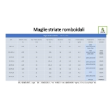 Maglie striate romboidali (4-220-19-22-40 / 60 / 76 / 85) - 